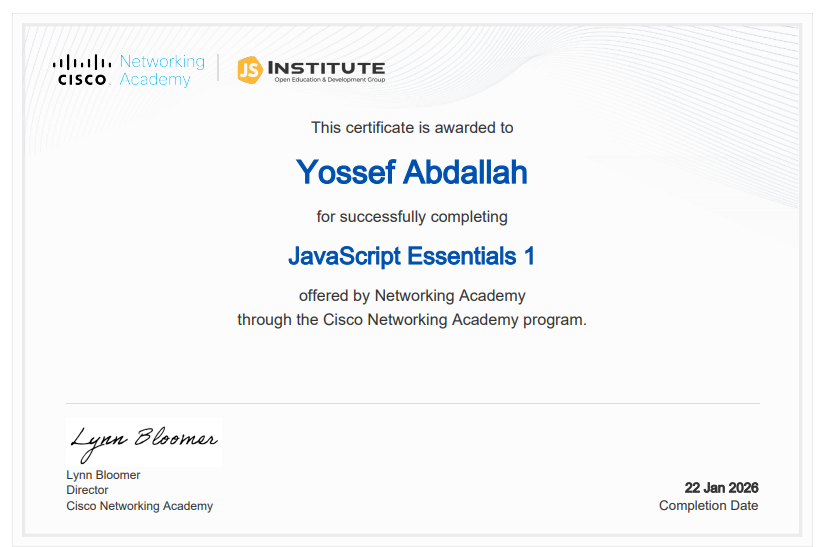 JavaScript Essentials 1